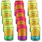 Sparkling Yerba Mate Variety Pack by Tama Tea - Unsweetened Natural Energy Drink with Real Fruit & Herbs - Healthy Caffeine Drink Alternative - 120mg of Caffeine, 10 Calories - 12oz Pack of 12