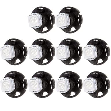 cciyu 10 Pack White T5/T4.7 T1.25" Neo Wedge LED Bulbs w/Base Replacement fit for A/C Light