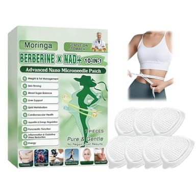 Moringa 10-in-1 Nano Microdarts Patch,2026 New Upgraded Advanced Moringa Patches, Natural Body Patches for Women and Men - Suitable for All Skin Types