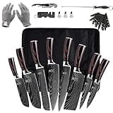 FULLHI Knife Set, 14pcs Japanese Knife Set, Premium German Stainless Steel Kitchen Knife Set