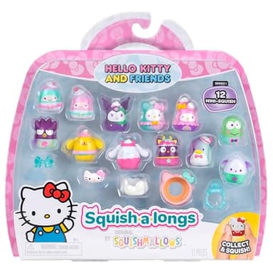 Squish-a-longs Hello Kitty and Friends Dreamland Mini-Squish + Accessory 12-Pack