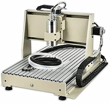 6090/6040 CN-C Router Engraving Machine, 3D/2D Metal/Wood Milling Carving Engraving Machine,1500W Water-Cooling Engraver (6040,4-Axis,With USB,With Handle)