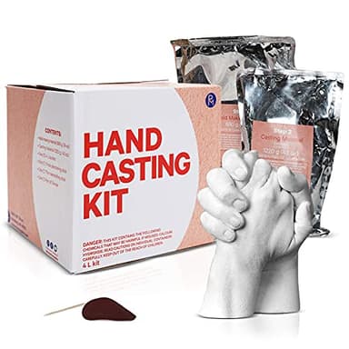 Promise Epoxy Hand Casting Kit, 4-Liter Kit - DIY Mold-Maker for Creating Hand Sculptures, Unique Arts and Crafts Gift, for Couples, Weddings, Anniversaries, and Family Keepsakes