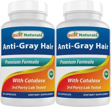 Best Naturals Anti Gray Hair Formula, 60 Count (pack of 2)