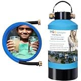 H&G Lifestyles Iron RV Water Filter System for Well Water, Water Softener Garden Hose Filters, Remove Heavy Metal Calcium Magnesium Odor, Hose Filter for Filling Pool Hot Tub Spa,300,000 Gallons