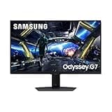 SAMSUNG 32” Odyssey G7 (G70D) 4K UHD IPS 144Hz 1ms(GtG) Smart Gaming Monitor, AMD Freesync Premium, Vivid Colors, Adjustable Stand, Black Equalizer, LS32DG702ENXZA, 2024