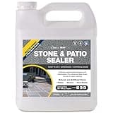 Serveon Sealants Natural Stone Sealer Plus Stain Guard (Matte Finish) Commercial Grade Outdoor Indoor Waterproof Grout Sealer Protects Pavers Pools Patios Landscape Stones (1 Gallon) H2900S