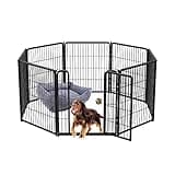 FXW Homeplus Indoor Dog Playpen - Stress-Free and Safe Play, 32 Inch 8 Panels for Small and Medium Dogs, Black│Patented
