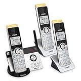 VTech IS8121-3 Super Long Range up to 2300 Feet DECT 6.0 Bluetooth 3 Handset Cordless Phone for Home with Answering Machine, Call Blocking, Connect to Cell, Intercom and Expandable to 5 Handsets
