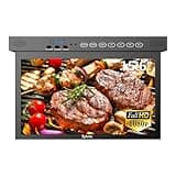 SYLVOX 15.6 inch Smart TV for Kitchen, 1080P RV TV Under Cabinet TV, Smart Google TV Rotated & Folded, Support Google Assistant WiFi Bluetooth, Small TV for Kitchen, Bedroom, RV Camper, Black