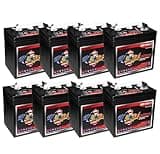 Set of 8 | US Battery US1800XC2 6 Volt 208Ah Deep Cycle Golf Cart, Solar, Marine, RV & Industrial Use Battery | BCI Group GC2 ~ Replaces T-605 T605 | T-105 T105
