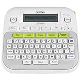 Brother P-touch, PTD210, Easy-to-Use Monochrome Label Maker, One-Touch Keys, Multiple Font Styles, 27 User-Friendly Templates, White