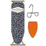 Bartnelli Ironing Board | Space-Saving and Ultimate Iron Board Experience 13x43 | Reinforced Steel Legs, Adjustable Height, 4-Layer Padding, Patent Folding System (BIBT-2110)