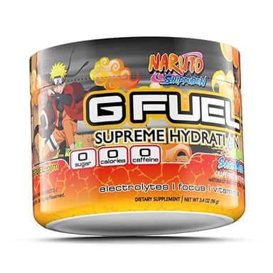 G Fuel Naruto Sage Supreme Hydration, Electrolyte Powder Mix for Energy & Focus, Sugar & Caffeine Free Supplement with Essential Vitamins & Minerals, Grapefruit WhitePeach Flavor, 3.3 oz - 30 Servings