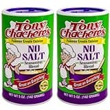 Tony Chachere's No Salt Seasoning 5 Ounce Canisters - 2 Pack