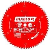 Diablo D1060X 10" x 60 Tooth Fine Finish Blade