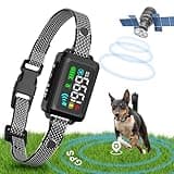 PcEoTllar GPS Wireless Dog Collar Fence System, Electric Fence for Dogs, IPX7 Waterproof Wireless Dog Fence, from min 33 to max 1999 Yards Containment System for Small Medium and Large Dogs