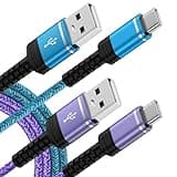 Fast Charger Cable USB C 2 Pack 6ft 3.1A Android Charger Power Charging Cord Compatible for Moto G Stylus 5G 2024,G Power 2025,G 5G 2025,Edge 2023 Razr,G Play 2022 2021,Edge 50,One 5G Ace