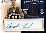 Jamaal Franklin autographed player worn jersey patch basketball card (Memphis Grizzlies) 2013 Panini Timeless Treasures Rookie #118 - Unsigned Basketball Cards