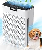 Air Purifiers for Home Large Room 2000 Ft² with Washable Filters, MOOKA H13 HEPA Filter Pet Air Purifier for Bedroom with Fragrance, Air Cleaner for Smoke Dust Pollen Pets Hair Odor, KJ190L White