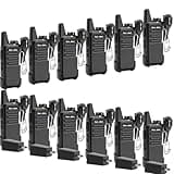 Radios Walkie Talkies Long Range: MaxTalker MT1 Portable FRS Two Way Radios Long Range with Earpiece VOX License-Free Rechargeable Walkie Talkies for Adults School Restaurant Business Hiking, 12 Pack