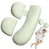 Oskeray Pregnancy Pillow, Maternity Pillow for Pregnant Women, Soft Maternity Pillow with Detachable & Adjustable Pillow Cover, HIPS Legs