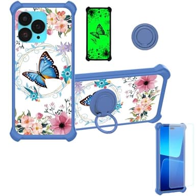 Nuu B30 Pro Case Compatible for Nuu Mobile B30 Pro Phone Case Cover [Hard PC + Soft Silicone] [Luminous Effect] YGL-LHD