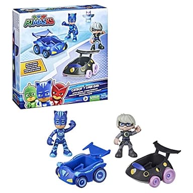 PJ Masks Catboy vs Luna Girl Battle Racers Preschool Toy, Vehicle and Action Figure Set for Kids Ages 3 and Up