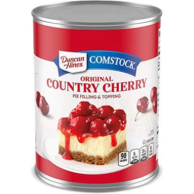 Duncan Hines Comstock Original Country Cherry Pie Filling and Topping, 21 oz. (Pack of 8)