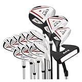 KVV Premium Golf Whole Set 11-Piece for Men Driver, Fairway, Hybrid, 5#-P# Irons, Putter Right Hand Steel Shaft Regular Flex Golf Clubs, Without Golf Bag