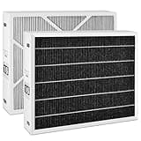 HSIAMEN Y6604 MERV 16 Filter Carbon Compatible with Lennox Y6604 Air Purifier Cleaner for HVAC Furnace System, Part # PCO3-20-16, 20x26x5, 2-Pack