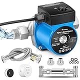 Moonshan Instant Hot Water Recirculating Pump with Stainless Steel Sensor Valve 20-inch PEX Supply Lines Water Circulator Pump with Smart Plug for Tank Water Heaters 3-Speed Control Extremely Quite