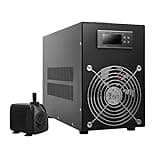 16Gal Aquarium Chiller, 60L Fish Tank Cooler Unit -58-230℉ Temp Adjustable, Aquarium Cooling Machine with Pump for Home Restaurants Fish Shrimp Breeding Aquaculture, Water Chiller for Aquarium