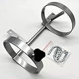 Oxygen Tank Holder for Wheelchair, Medical Oxygen Tank Bracket Holds 1 D/E Cylinder, Lightweight Design, Powder-Coated Finish, Universal Fit w/Mounting U-Bolts, Wheelchair Oxygen Tank Holder