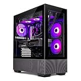 Skytech Gaming Azure PC Desktop – AMD Ryzen 7 7800X3D 4.2 GHz, NVIDIA RTX 4080, 1TB NVME Gen4 SSD, 32GB DDR5 RAM RGB, 1000W Gold PCIE 5.0 PSU, 360mm AIO, 11AC Wi-Fi, Windows 11 Home 64-bit,Black