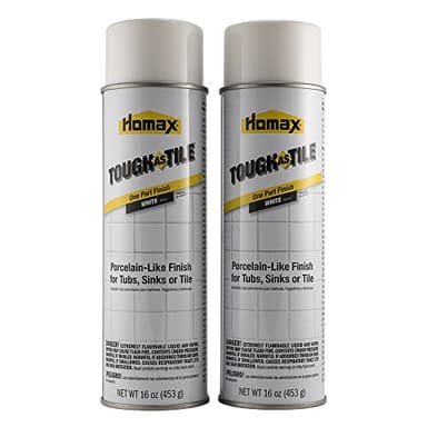 Homax 3157 Tough As Tile Epoxy Enamel Spray Paint, 32 Oz, White