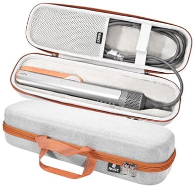 RAIACE Hard Carrying Case Compatible with dyson airstrait straightener, Travel Storage Bag. (for sale is case only) - Gray