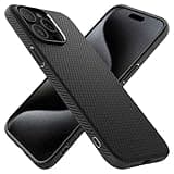 Spigen Liquid Air Designed for iPhone 15 Pro Case (2023) [Military-Grade Protection] - Matte Black