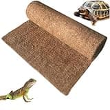 Hamiledyi 35.4×15.7" Reptile Carpet Coconut Fiber Substrate Lizard Cage Mat Coco Fiber Liner Snake Bedding Natual Coconut Fiber Carpet for Bearded Dragon Turtles Iguana Tortoises