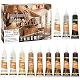 Wood Repair Kit, 12 Color Wood Fillers, Furniture Repair Kit, Repair Scratch, Cracks, Stains, Discoloration for Wood Furniture, Door, Cabinet, Floor, Table Surface Wood Touch up Filler Wood Paint