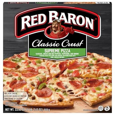 Red Baron, Classic Supreme Pizza, 23.45 oz (Frozen)