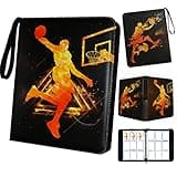 Basketball Cards Binder 900 Pockets, Trading Cards Holder Card Collectors Album,Trading Card Binder 9 Pocket with 50 Removable Sleeves for Basketball Card and Sports Card