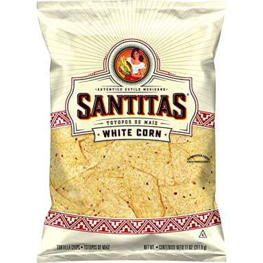 Santitas Tortilla White Corn Chips Bag, 11 Ounce