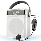 SHIDU Voice Amplifier with Wireless Microphone Headset, Wireless Voice Amplifier for Teacher, Bluetooth Power Amplifier Portable Megaphone PA System for Classroom Speech Meeting Instructor Outdoor