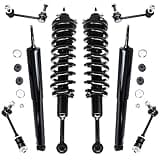 Detroit Axle - 8pc Struts Shocks Kit for 2003-2018 Toyota 4Runner 2007-2014 FJ Cruiser Front 2 Struts with Coil Spring Assembly Rear 4 Sway Bar Links 2 Shock Absorbers Replacement Suspension Kit