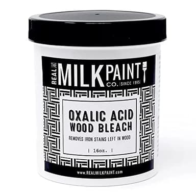 Real Milk Paint, Oxalic Acid Wood Bleach, Iron Remover, Wood Rings Stain Remover, 16 oz