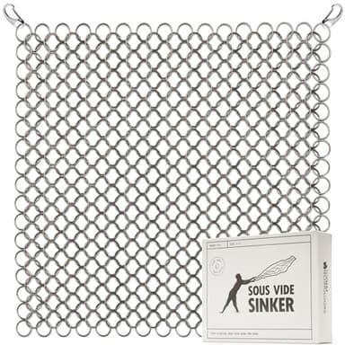 Sous Vide Sinker Food Grade Weights (1.2 LB) Heavy-Duty Stainless Steel Weights with Clips for Precise Cooking - Food Grade Sous Vide Accessory - Safe and Convenient Sous Vide Cooking Solution