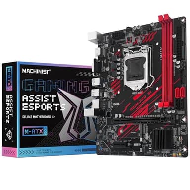 MACHINIST LGA 1150 Gaming Motherboard, H81 Micro ATX Intel 4th Gen for Desktop PC Support i3 i5 i7/Xeon E3 V3 Processor, Dual-Channel DDR3 Max 16GB, NVME M.2, SATA 3.0, PCIe X16, H81M-PRO S1