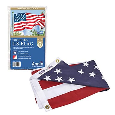 Annin Flagmakers (2720) Tough-Tex American Flag, Made in USA, 4 x 6 Feet, Polyester
