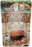 Pure Natural Miracles Cacao Powder Organic - Raw, Unsweetened, Non-Alkalized Cocoa - Ceremonial Grade, Single-Origin from Ecuador - Perfect for Hot Chocolate, Smoothies or Baking - 16 oz